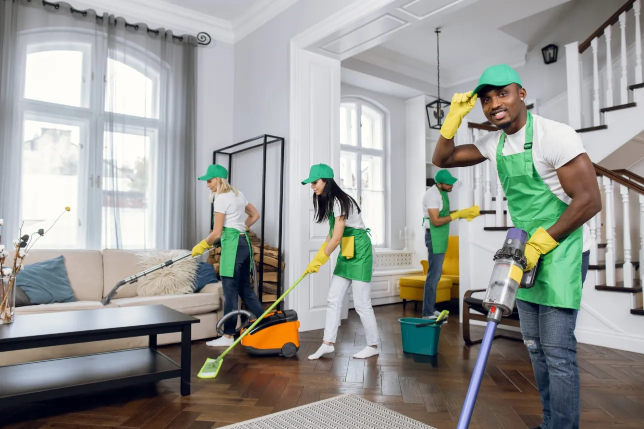 Adrian Prime professional cleaning team at work